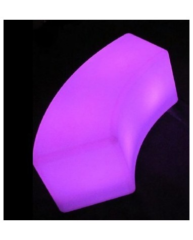 Banquette lumineuse sur batterie RGB - Snake bas